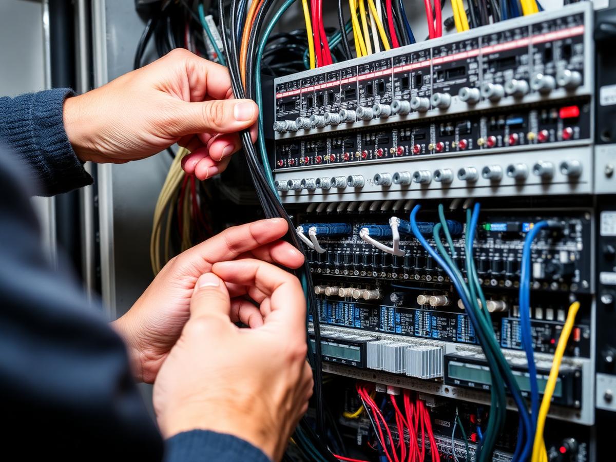 Alarm and cabling installation